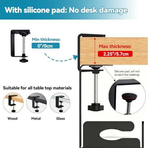 Under Desk Cable Management Tray, Expandable Metal Organizer - Image 6