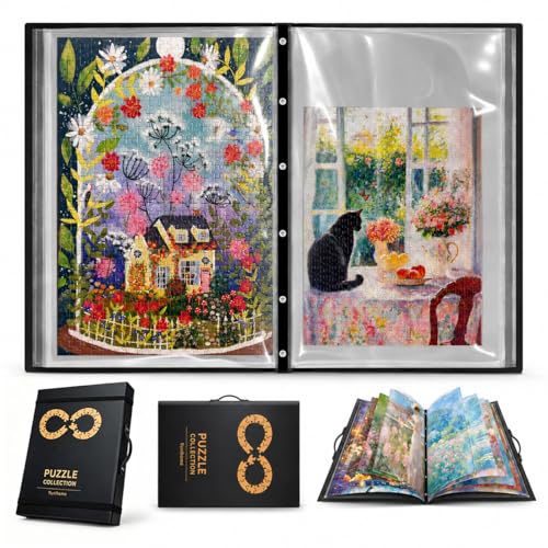 Puzzle Binder for 500-1000 Pcs Puzzle Storage Book | Home Organization - Image 2