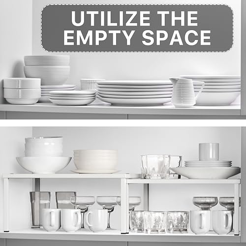 Simple Houseware Expandable Stackable Kitchen Counter Shelf - Image 6