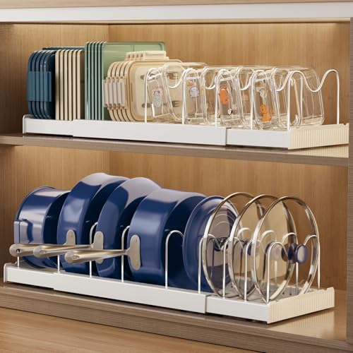 Magheo 2 Pack Expandable Food Storage Container Lid Organizers - Image 2