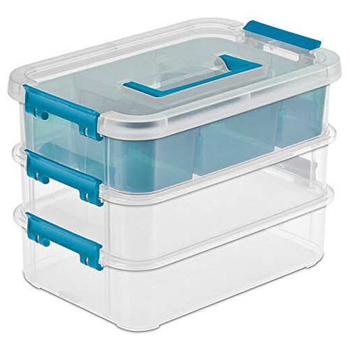 Sterilite 14138606 Layer Stack & Carry Box, 10-5/8-Inch - Image 2