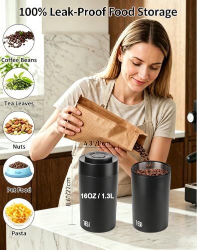 Auto Vacuum Coffee Canister, Electric Coffee Bean Storage - Image 5