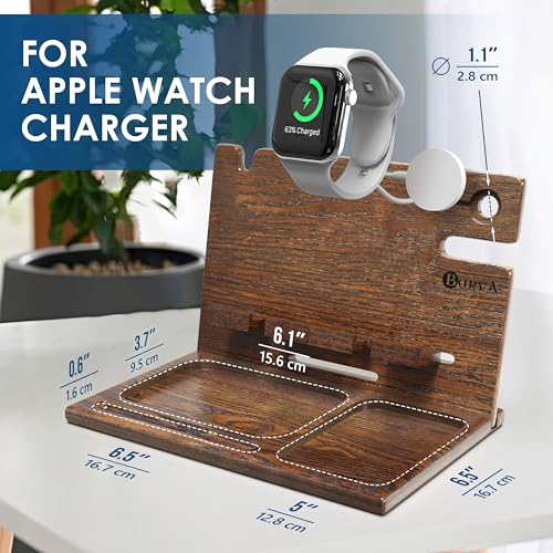 BarvA Two Phone Docking Station | Night Stand Desk Organizer | - Image 6