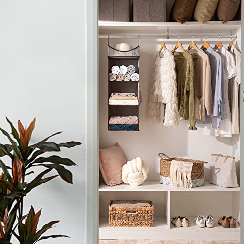 StorageWorks 3-Shelf Hanging Closet Organizer with Half - Image 3