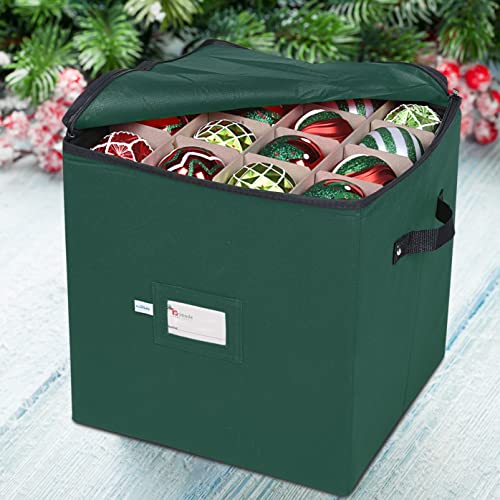 Christmas Ornament Storage Box, 4 Individual Trays Xmas - Image 3