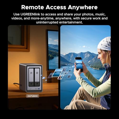 UGREEN NAS DXP2800 2-Bay for Advanced Home Users, Remote Workers - Image 6