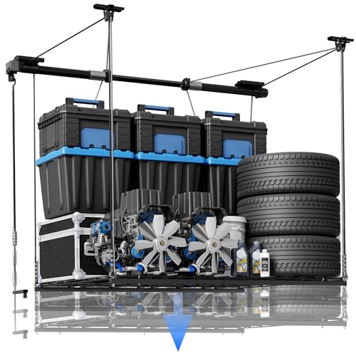 FLEXIMOUNTS GL1 Overhead Garage Lifting Storage Rack, 4x4 - Image 2