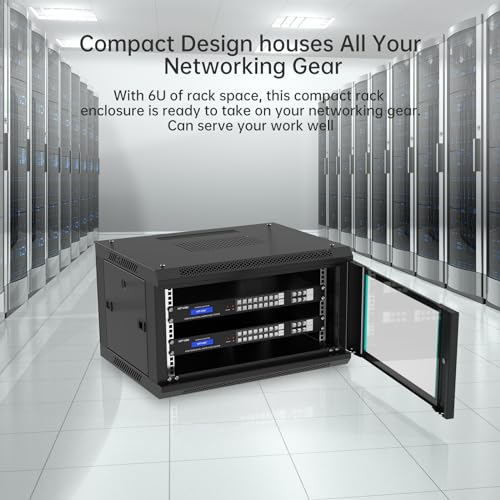 MT-VIKI 6U Wall Mount Server IT Cabinet, 17.7'' Depth - Image 5