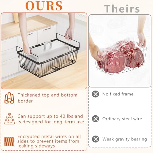 Large Freezer Organizer Bins for 10 to 20 Cu.Ft,Leak-Proof Bottom - Image 5
