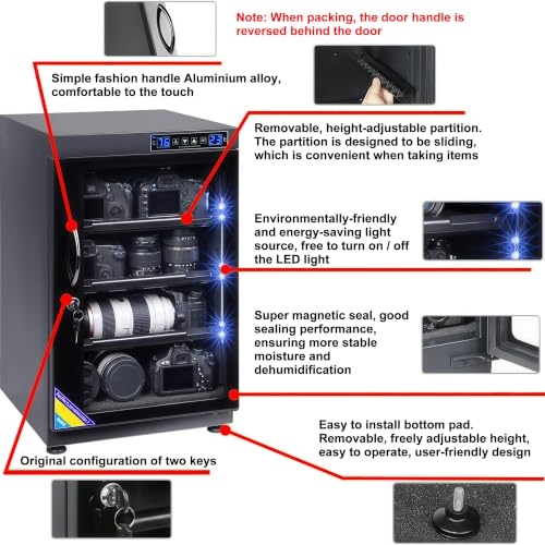 100L Dehumidifying Dry Cabinet Box, Touch Screen 5 Layers - Image 4