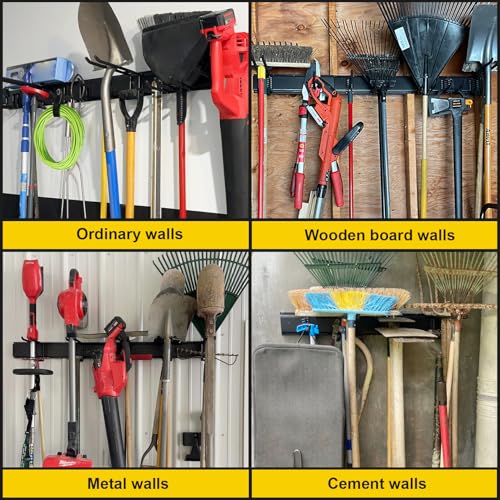 Garage Tool Organizer Wall Mount, 48 Inches Garden Garage Storage - Image 7