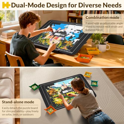 Puzzle Board for 1000 Pieces with Angle Adjustable Stand - Image 7