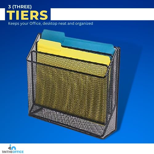 1InTheOffice 3 Tiers File Folder Organizer, Desk Sorter - Image 6
