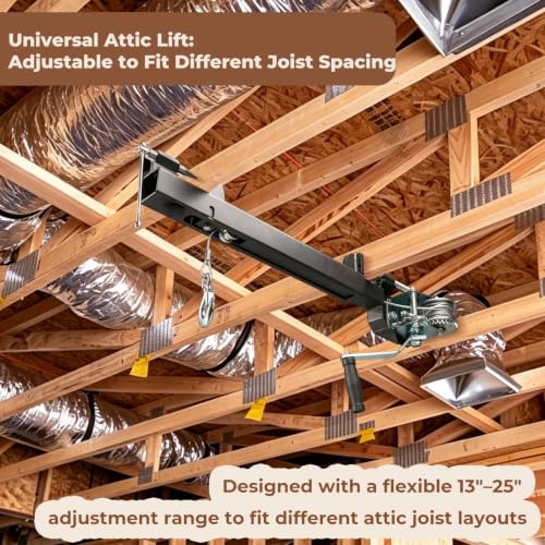 Attic Utility Lift System with 250LBS Manual Winch - Image 4