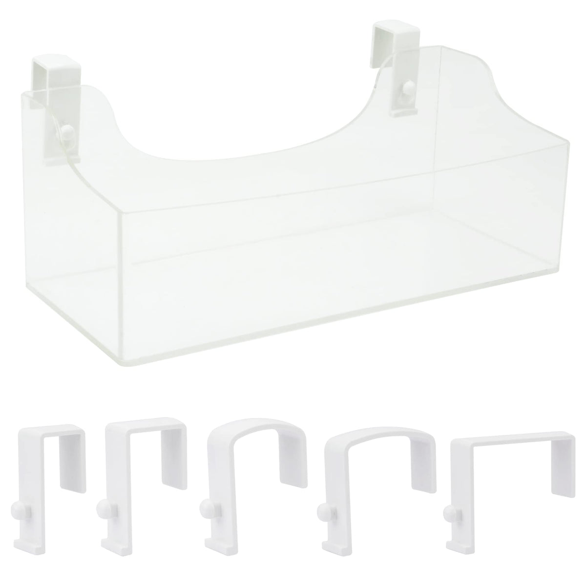 Acrylic Hanging Bedside Shelf - Multiple Purpose Bedside - Image 1