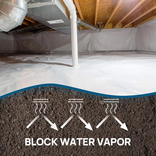 12 Mil Vapor Barrier for Crawl Space, 10'x 100'Plastic Sheeting - Image 4