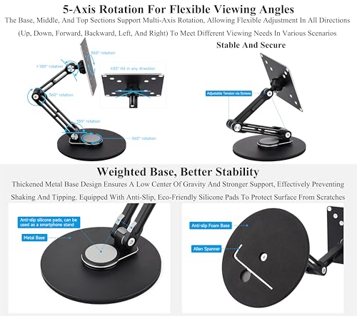 VESA Monitor Stand, Compatible with Up to 19inch Monitors - Image 5