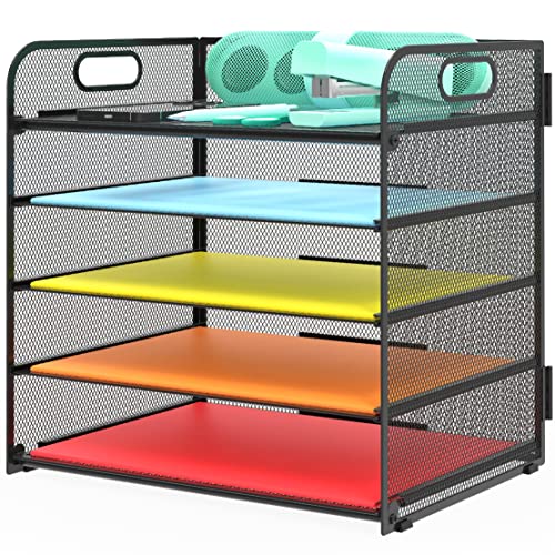 Letter Tray Paper Organizer 5-Tier Desk Organizer File Organizer - Image 2