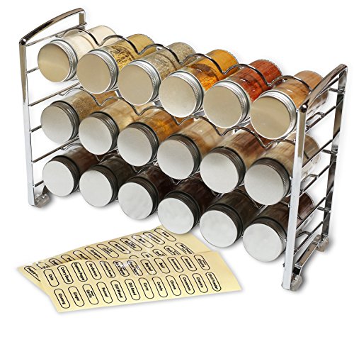 Deco Brothers Spice Rack Stand holder with 18 Bottle | All Products - Image 3