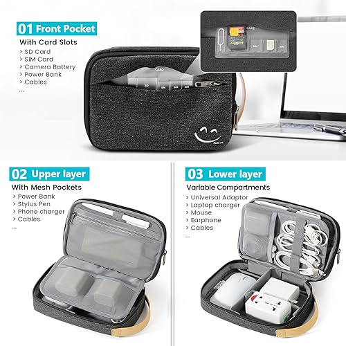 Travelkin Cord Organizer Travel, Electronics Organizer Bag - Image 4