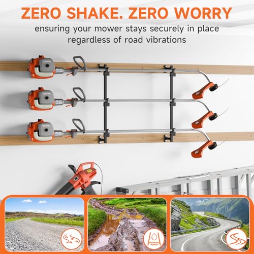 Weed Eater Rack for Enclosed Trailer,Trimmer Rack | Home Organization - Image 7