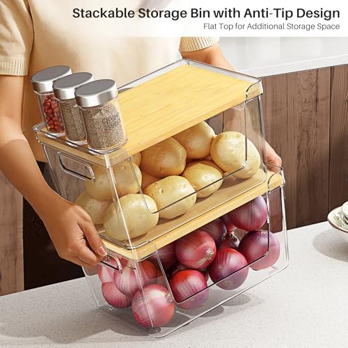 2 Set Pantry Organizer and Stackable Storage Kitchen | All Products - Image 4