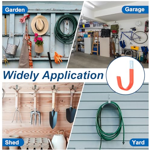 uxcell 2 Pcs 5.91x3.54 Inch Garage Hanging Hooks, Heavy - Image 7