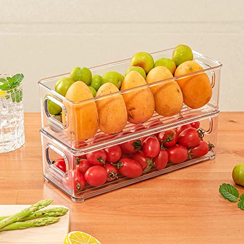 mDesign Plastic Long Stackable Storage Organizer Container - Image 3