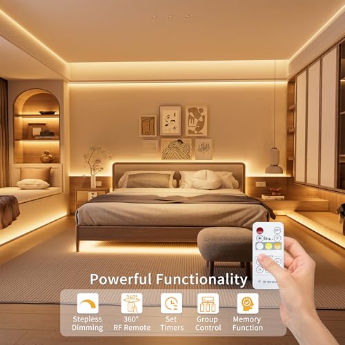 PAUTIX 5V USB CCT Tunable COB LED Strip Lights 6.56ft/2m,1280LEDs - Image 4