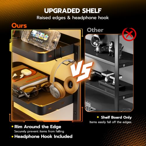 ARES WING 2-Tier 16 inch Clamp On Desk Shelf, Above - Image 6