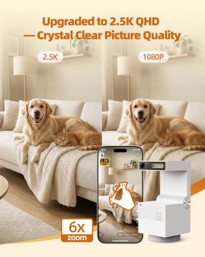Genie S 2.5K Pet/Dog/Cat Camera, No Subscription Required - Image 6