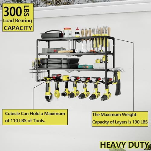 Power Tool Organizer Heavy Duty Wall Mount Drill Tools Holder - Image 6