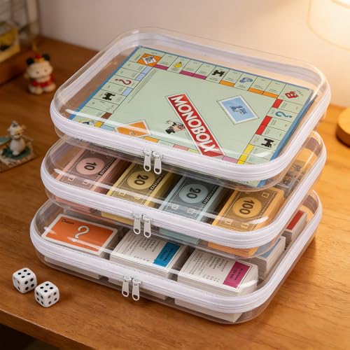 Klmnop 3 Pack Board Game Organizer and Storage Box, Extra - Image 6