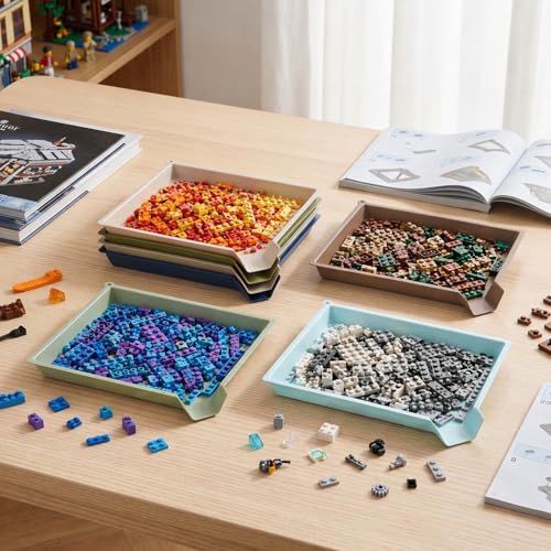 Reallnaive 6 Pcs Plastic Art Sorting Funnel Trays, Earthtone - Image 7