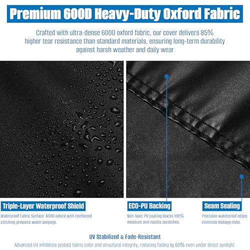 SIRUITON 69in Outdoor Cushion Storage Bag,600D Oxford Waterproof - Image 5