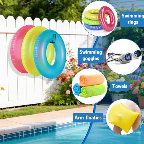 MUOUAKATE 3 Pcs Pool Float Storage Holder, 17.3 Inch Wall - Image 6