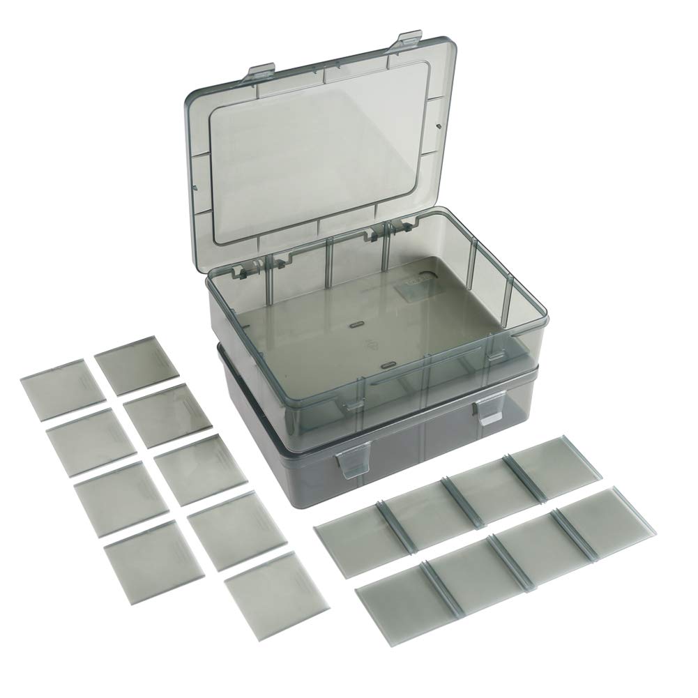 2 Pack Plastic Storage Organizer Box, Storage Container - Image 1