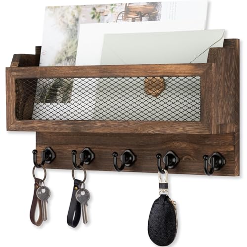 Nekon Mail and Key Holder for Wall Decorative, 11 Inch Mail - Image 2