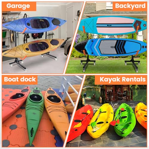 Freestanding Kayak Storage Rack 2 Kayaks/4 Kayaks - Image 8