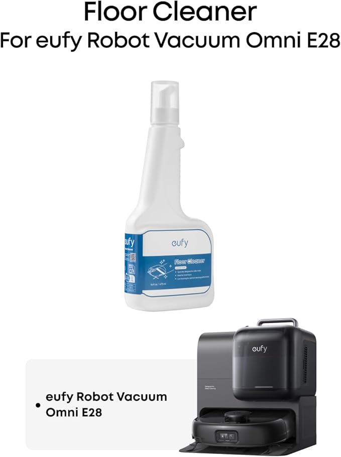 eufy Floor Cleaner, Ready to Use, 473 ml, Floor Cleaner, Safe, Compatible with E28