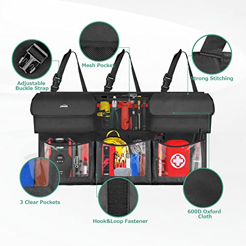 Oasser Trunk Organizer for Car, 6 Storage Compartments 40x19inch - Image 5