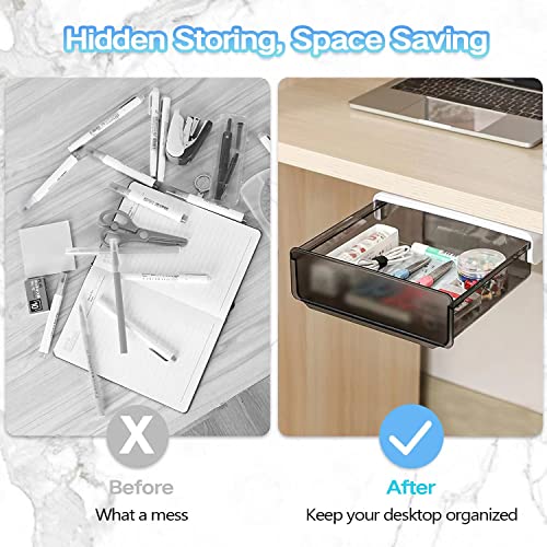 OSPNIEEK Self-adhesive Under Desk Drawer Organizer, | All Products - Image 6