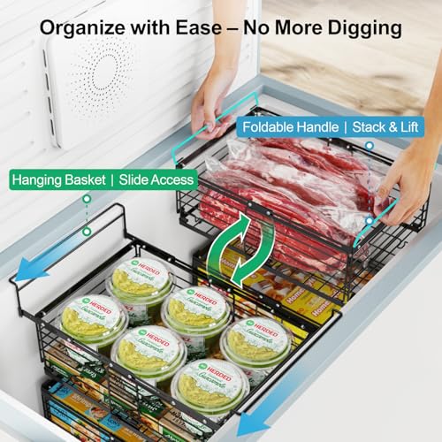 Freezer Organizer Bins - Adjustable Fits Chest Freezers - Image 6