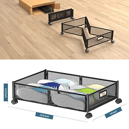 Under Bed Storage Containers, Shoe Storage With Wheels - Image 4