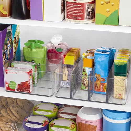 STORi 4-Compartment Clear Plastic Organizer, Rectangular Divided - Image 5