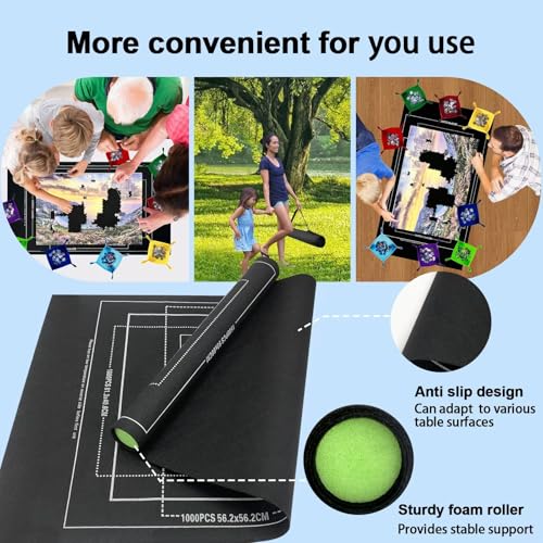 Jigsaw Puzzle Matt Rollup,1500pcs Puzzle Mat Rubber Saver - Image 5