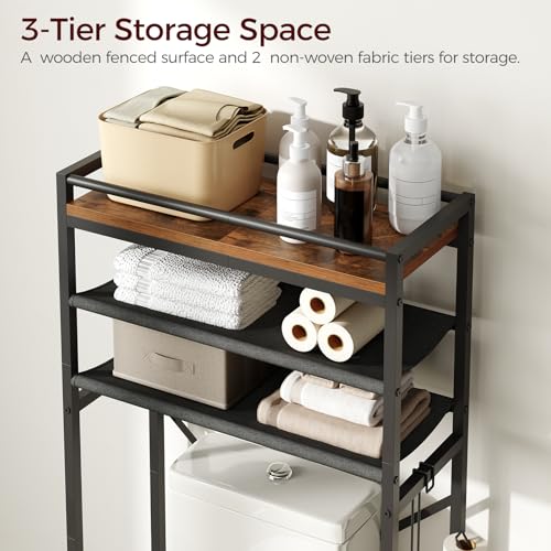 MAHANCRIS Over Toilet Storage, 3-Tier Bathroom Organizer - Image 4