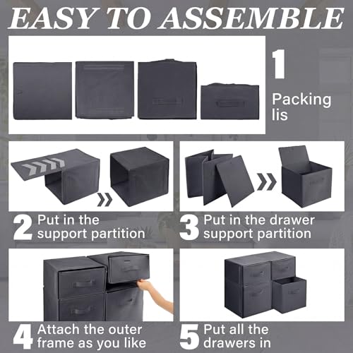 Weysat Stackable Under Dorm Bed Storage Container,17.7'' x 23.6'' - Image 7