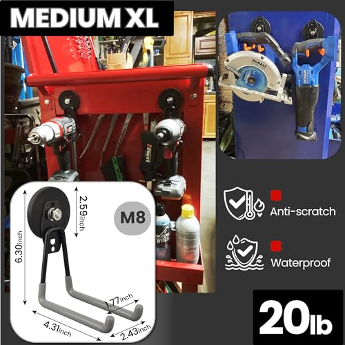 Heavy Duty Magnetic Hooks,Strong Large Magnet Hooks | Garage Storage - Image 4