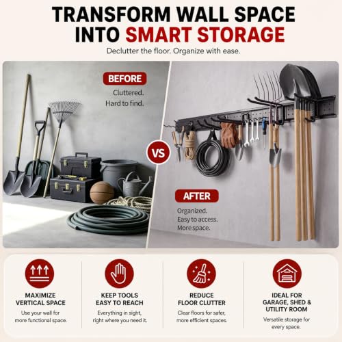 Garage Wall Organizer - 450 LBS Heavy Duty Garage Wall Organizer - Image 6